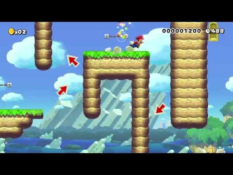 2in1 Practice: Walljumps or Saws by Wuvwii - SUPER MARIO MAKER - No Commentary 1AH
