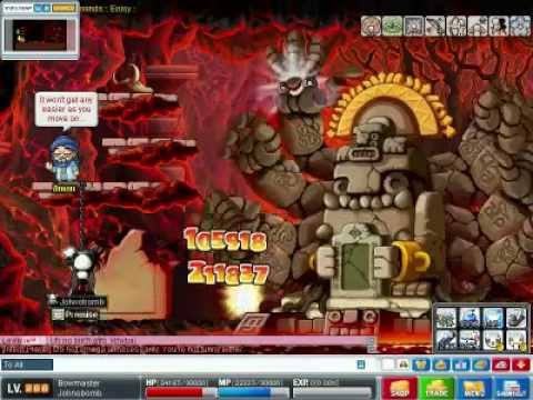 Maplestory Zakum lvl 200 solo BowMaster