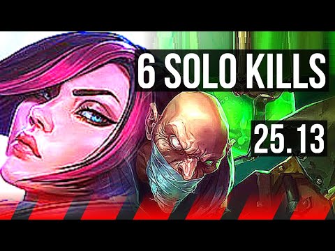 FIORA vs SINGED (TOP) | 6 solo kills, 600+ games | KR Master | 25.13