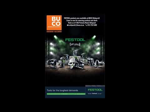 Festool power tools and accessories.