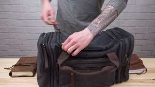 Дорожня сумка текстильна 20080 Vintage чорний