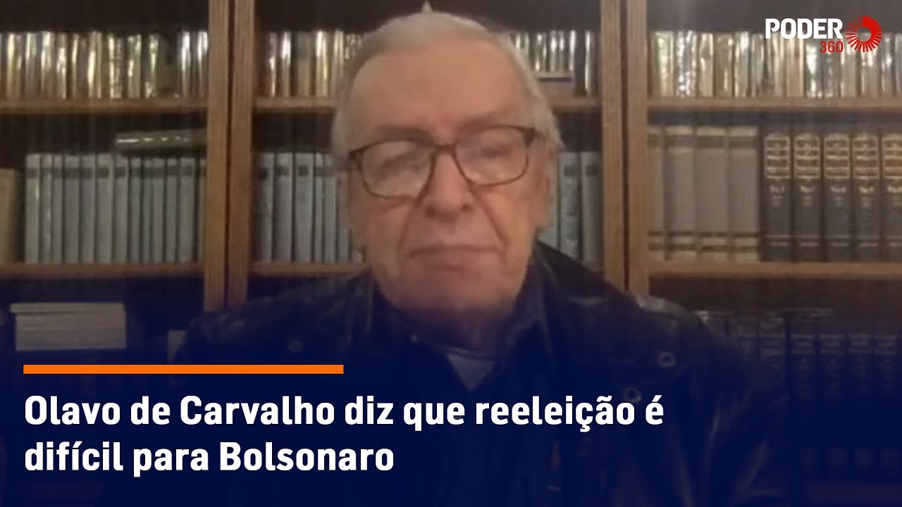 Olavo de Carvalho diz que reeleição é difícil para Bolsonaro