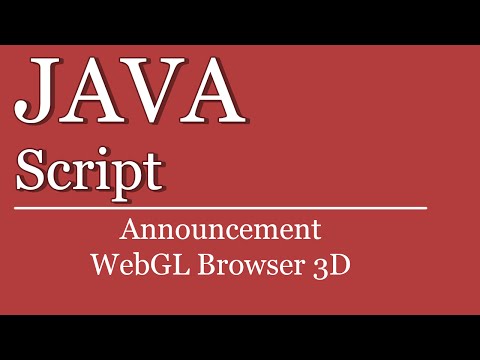 Announce #01 - WebGL Browser 3D Szene | WebGL | JavaScript Tutorial | HTML | ThreeJS