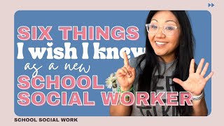 6 TIPS FOR NEW Social Workers: Things I Wish I Knew Before I Started As A School Social Worker