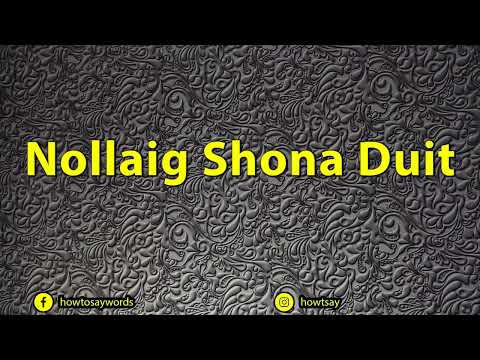 How To Pronounce Nollaig Shona Duit
