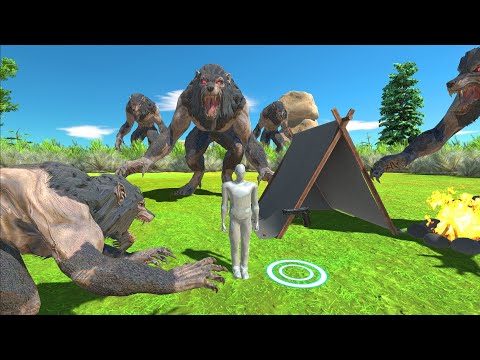 Werewolves Attack Camp | How To Survive - Animal Revolt Battle Simulator