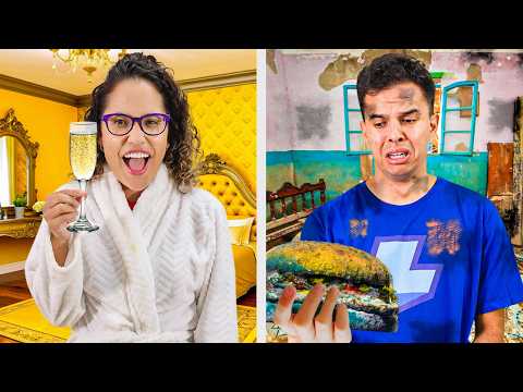 We divided our room in half, and the last one to leave their half wins!