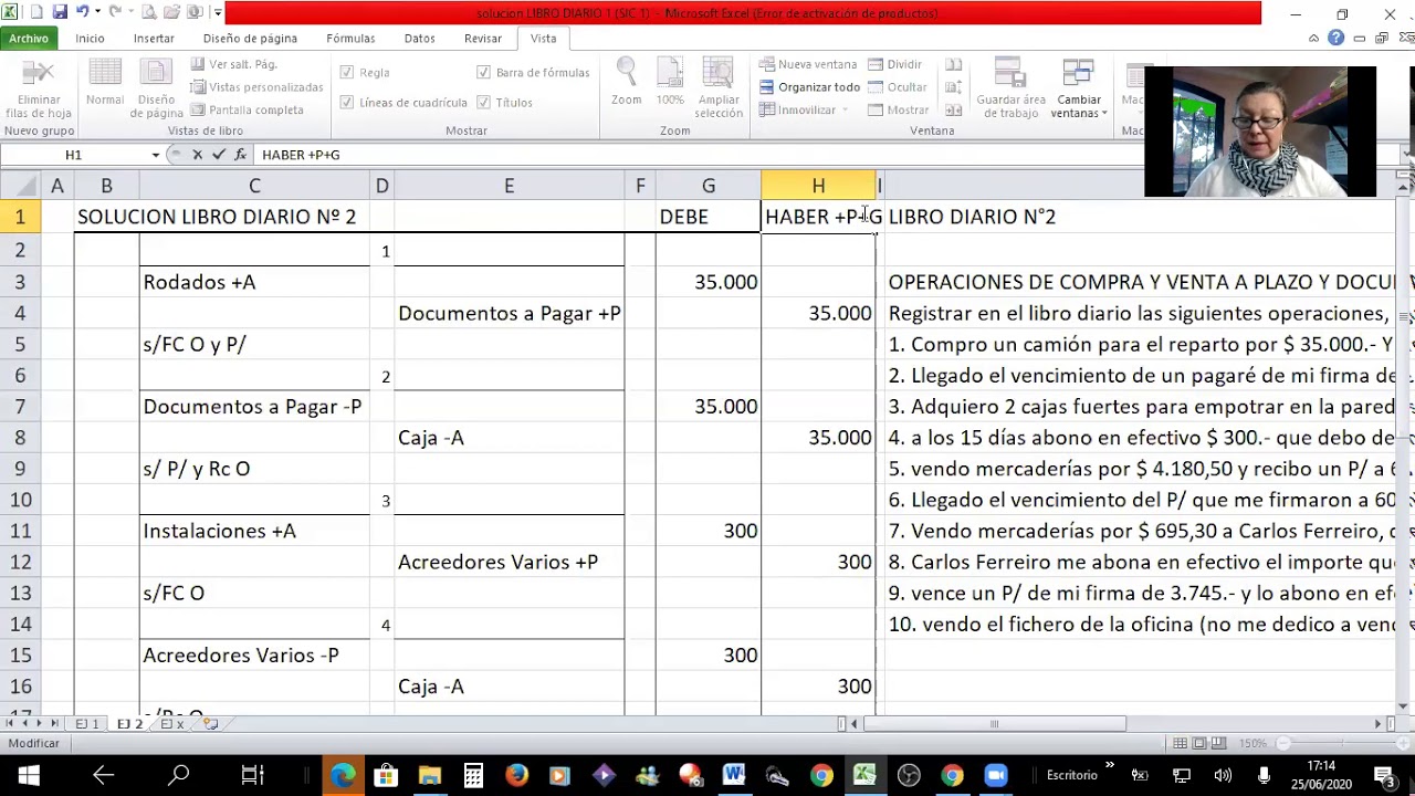 LIBRO DIARIO EJERCICIOS 1- 2