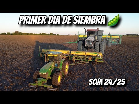 SOYBEAN SOWING STARTED with the JOHN DEERE and the MACROSA, 21 meters of SOWING!!!
