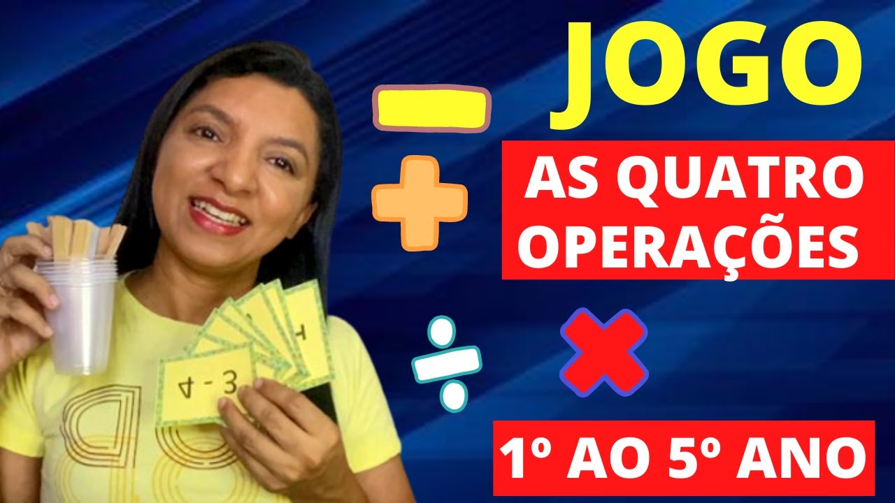 Jogo da Memória das Quatro Operações Matemáticas [1º ao 5º Ano] Professor em Sala