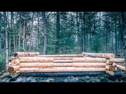 Charred Wood Foundation | Shou Sugi Ban | Log Cabin Sauna Ep 5