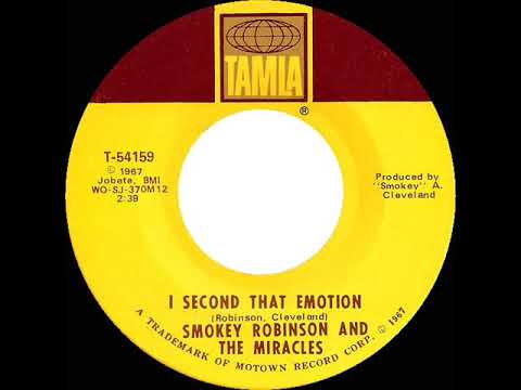 1967 HITS ARCHIVE: I Second That Emotion - Smokey Robinson and The Miracles (mono)