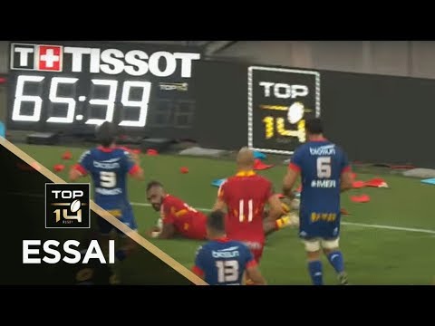 TOP 14 - Essai Eroni SAU (USAP) - Grenoble - Perpignan - J5 - Saison 2018/2019