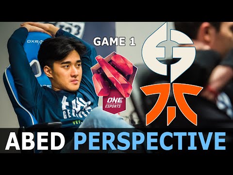 ABED FULL GAME PERSPECTIVE - EG vs FNATIC GAME 1 SINGAPORE MAJOR PLAYOFFS | DOTA 2 Gameplay