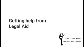 Getting help from Legal Aid