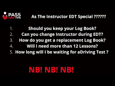 Ask The Instructor? 5 Common Questions re EDT