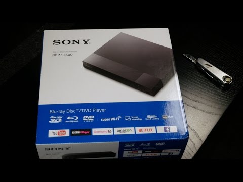 Unboxing the Sony BDP S5500 Blu-ray Player