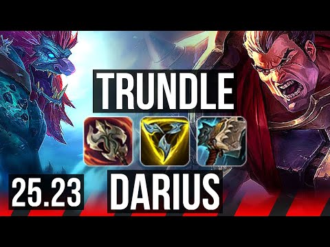 TRUNDLE vs DARIUS (TOP) | 800+ games | KR Master | 25.23