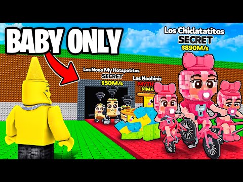 $0 to $1 Trillion Using ONLY BABY Brainrots in Steal A Brainrot