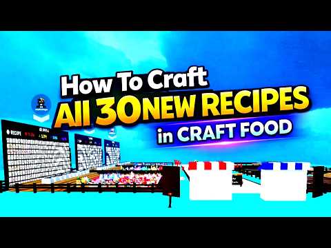 How To Make All 30 NEW RECIPES in CRAFT FOOD ROBLOX[Unlock New Herb Recipe][walkthrough][New Update]
