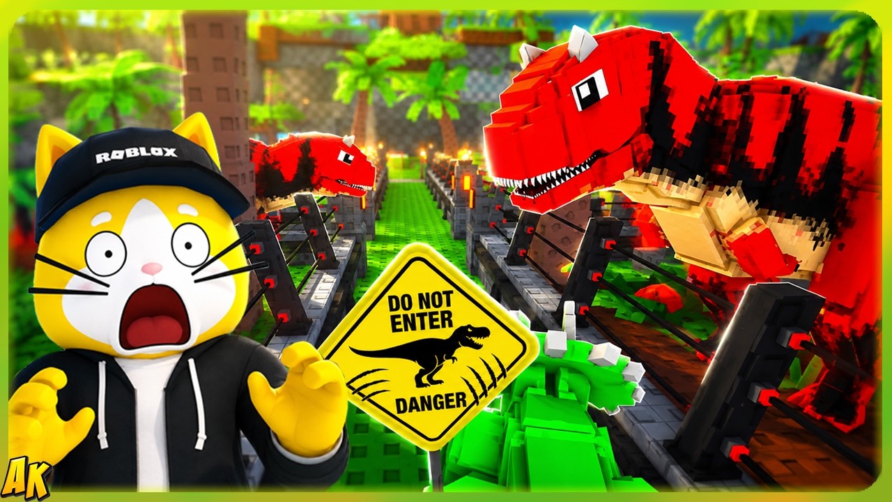 CONSTRUYENDO el PARQUE de DINOSAURIOS más RARO de ROBLOX