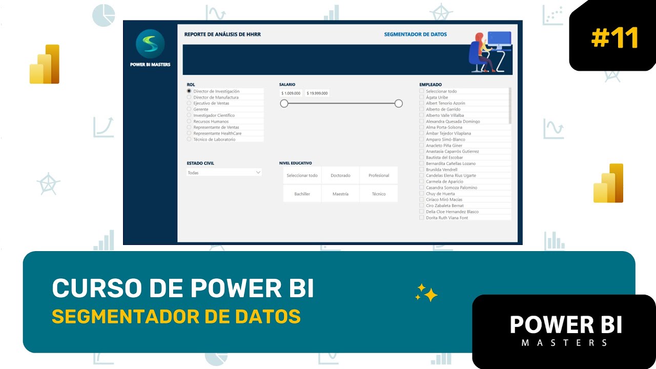 11 - Curso de Power BI - Gráfico - Segmentador de datos