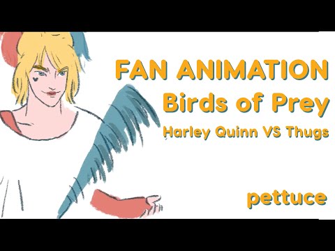 Fan animation | Birds of Prey : Harley Quinn VS Thugs Scene