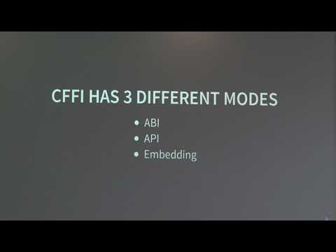 Pycon Ireland 2017: Interacting with C and Rust using CFFI - Romain Guillebert