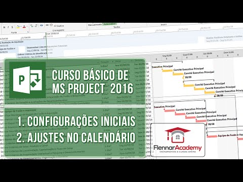 Aula 1-1 de MS Project 2016 - Configurações Iniciais de calendário - COMPLETO
