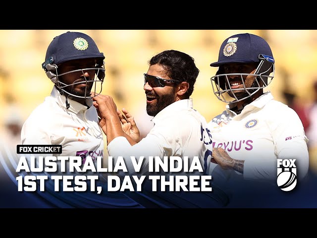 India vs Australia – Match Highlights 1st Test, Day Three | Fox Cricket | 11/02/2023