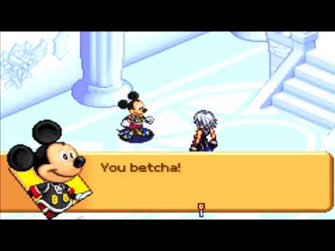 Kingdom Hearts Chain of Memories (GBA) Reverse/Rebirth Cutscene #30 Mickey reunites with Riku