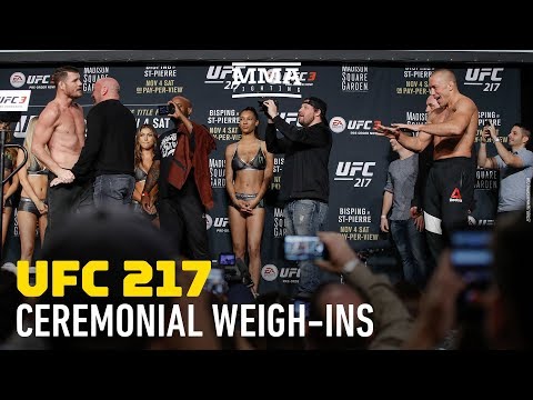 UFC 217 Ceremonial Weigh-In Video - MMA Fighting