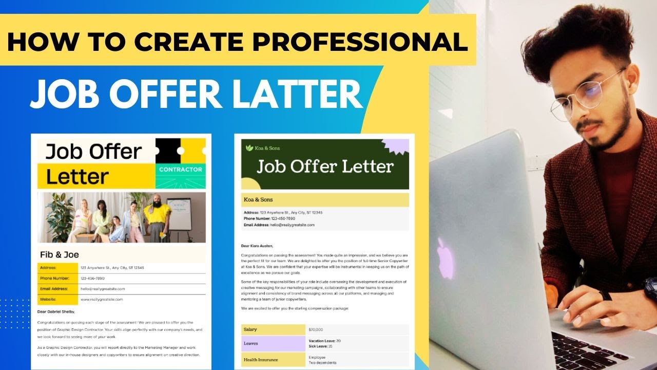 How to Make Job Offer Latter Professionally (Free) 2024 🔥CRK Techpedia