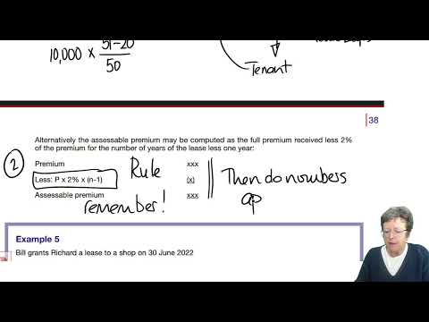 Property Income and Investments – Individuals (part 2) - ACCA Taxation (FA 2022) TX-UK lectures