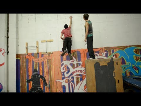 Wall run vertical, technique analysis