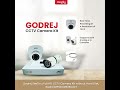Godrej SeeThru Full HD CCTV Camera Kit without Hard Disk, Godrej1MP2DOME2BULLET