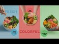 Fresh Colorful Poke Sushi Shop