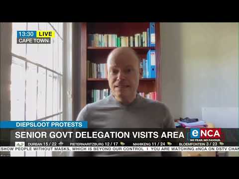 Discussion Senior govt delegation visits Diepsloot