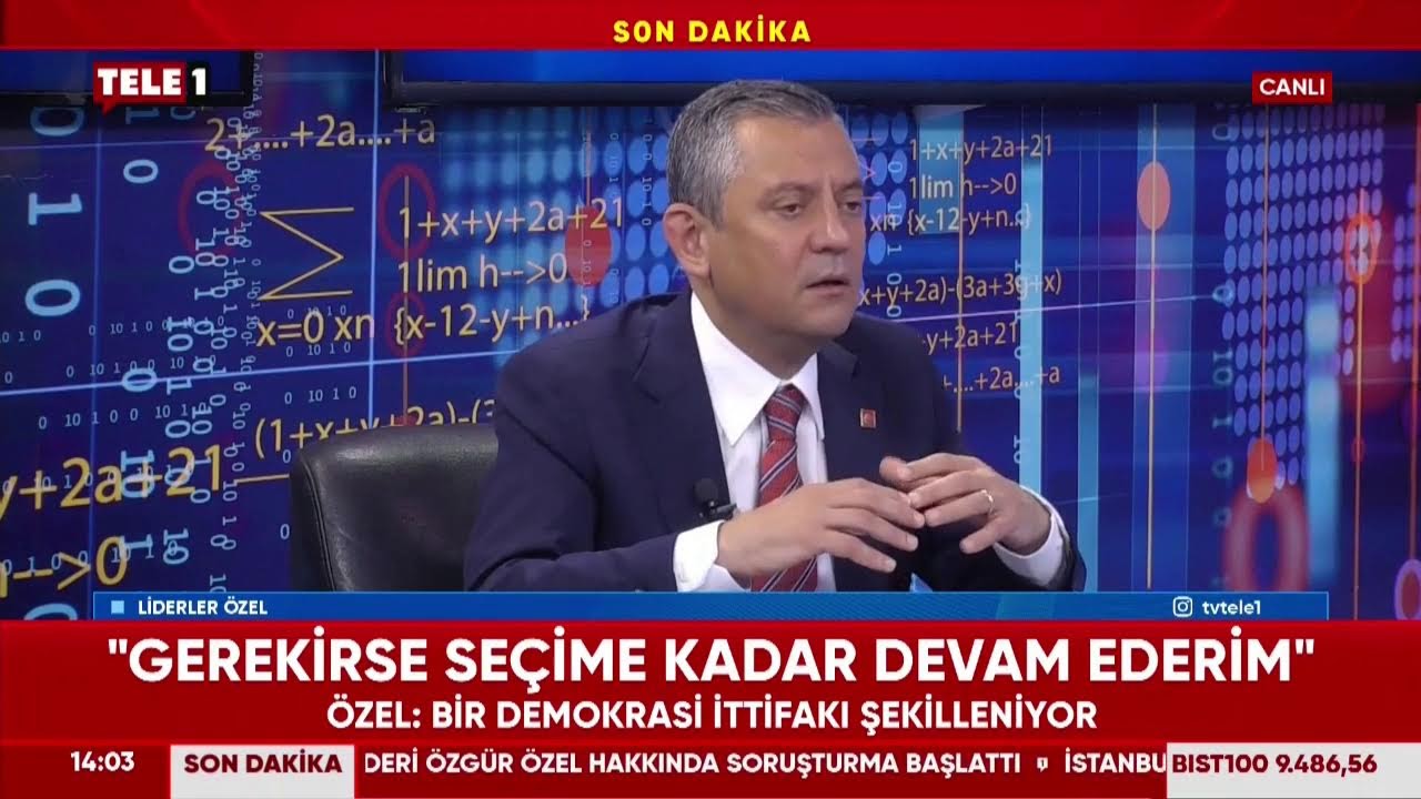 Tele1 TV’de gazetecilerin sorularını yanıtlıyorum.