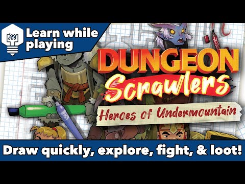 Dungeon Scrawlers Tutorial - Draw quickly, explore, fight & loot!