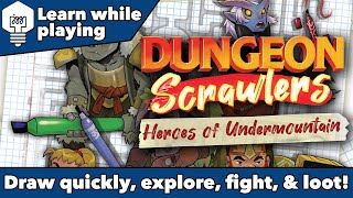 Dungeon Scrawlers Tutorial - Draw quickly, explore, fight & loot!