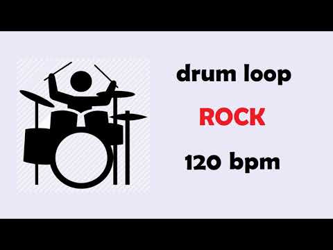 Rock 120 bpm drums - play along track