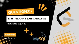 Download the video "Leetcode - 1068 Product Sales Analysis I | SQL -50 | Primary, Foreign key | Aliases | Day - 7"
