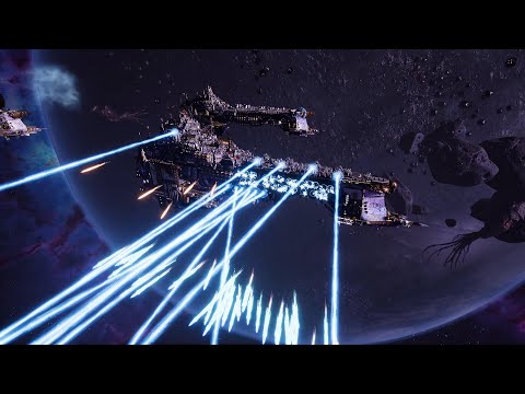 Skalgrim Mod - Imperial Navy vs Orks - Massive Battle - Battlefleet Gothic Armada 2