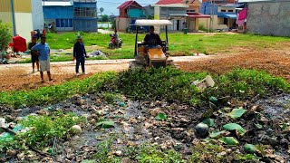 Download lagu Amazing Actions and Complete Work!! Fill Land, Delete Garbage Dump By Skill Dozer Clear and Pushing mp3