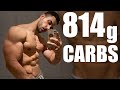 814g KOHLENHYDRATE Refeed (Full Day of Eating) - Road to Las Vegas #9