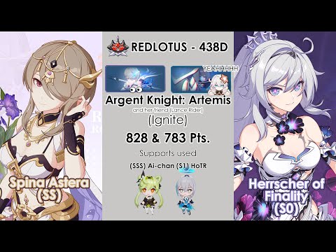 Honkai Impact 3rd: Ex Abyss Redlotus (438D) | Argent Knight: Artemis (Ignite) | SpA & HoFi