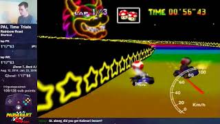 Rainbow Road SC flap World Record - 1'17"61 (PAL)