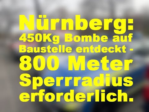 450-kilogram bomb discovered at construction site: 800-meter exclusion zone planned