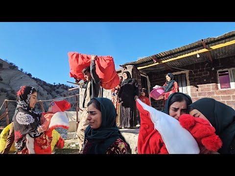A Tearful Farewell: Parvaneh and Her Family Leave the Village 😭💔
